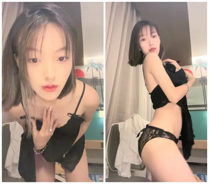 Cute Young Student Sister! Short Hair & Flawless Beauty Dominate Viewers; Alluring Hotel Bedroom Outfit, Playful Sensual Areas Revealed, Fingerplay with Hooks