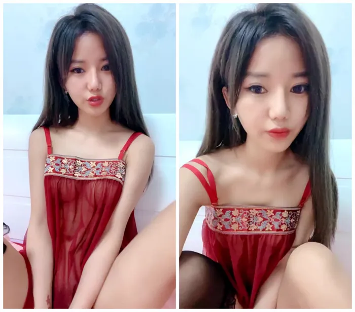 Two Genuine Innocent Pure Teenage Girls Engaging in Oral Interaction