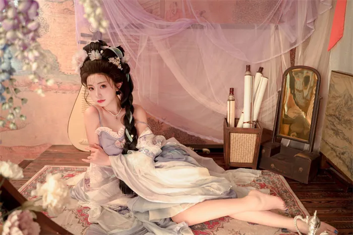 Elite ACG Sensation: Cat Little Joy, Ancient Costume Enthusiast Live Streaming Love Is Eternal