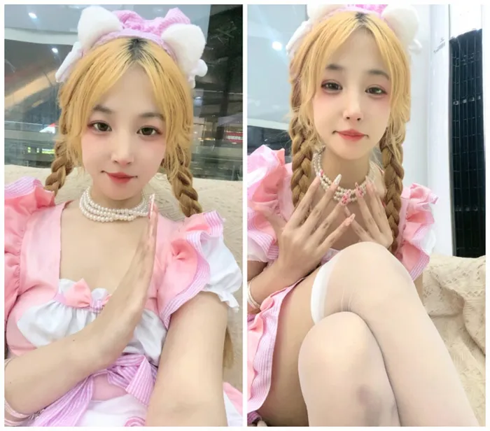 Nurse Outfit, Blonde-haired Goddess! Outdoor Passion! Undressing in the Yard, Showing Boobs, Naked in Bathroom, Extremely Seductive