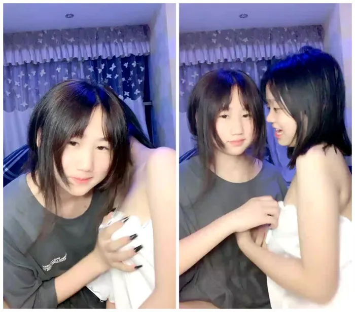 Two Young Beginners for the First Time! A Sizzling Kiss and Massage Session!