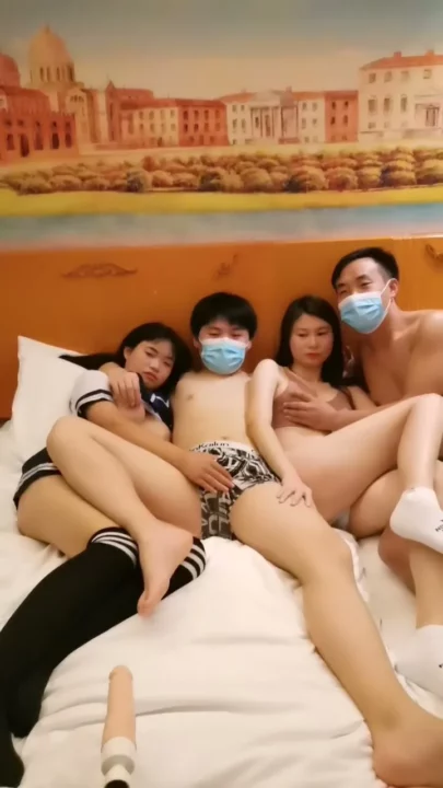 Japanese Group Sex with Stockings — Lesbian and Anal Scenes [JAV-XXXX]