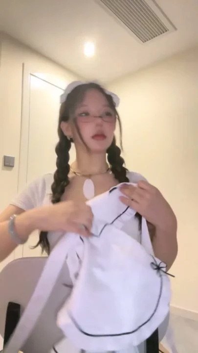 Amateur Japanese POV — Busty Maid Masturbation with Vibrator