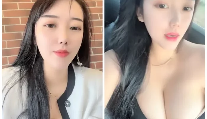 Wajah Amatir Asia Ditampilkan POV — Livestreamer Montok Pakai Lingerie dan Blazer