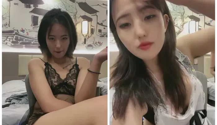 Screenshot 2 from Amateur Asia POV — Dua Cewek Langsing Pakai Lingerie Seru Livestream
