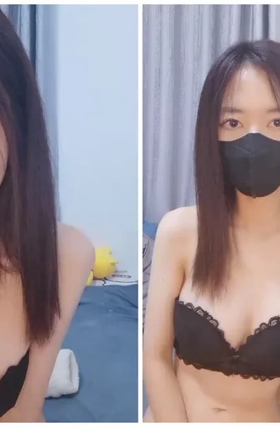 Screenshot 17 from Masturbasi Amatir Jepang — Cantik Bertopeng Ngentot Sendiri Pakai Lingerie