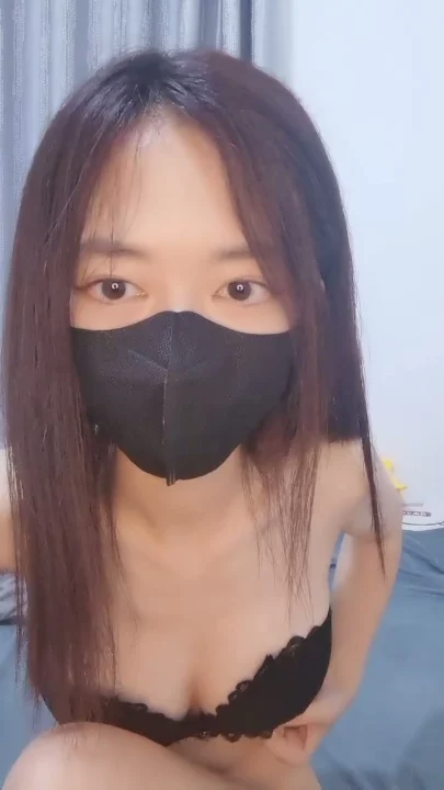 Screenshot 7 from Masturbasi Amatir Jepang — Cantik Bertopeng Ngentot Sendiri Pakai Lingerie
