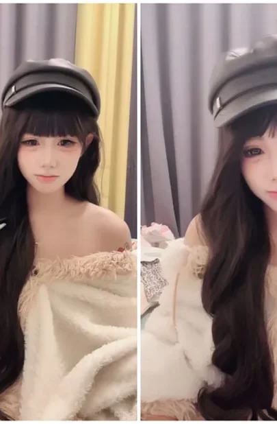 Screenshot 25 from 아마추어 일본 여성 셀카 — 속옷과 퍼 코트 입은 작고 예쁜 여자