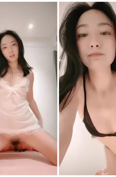 Screenshot 18 from Masturbación amateur japonesa en primera persona — Bella menuda con lencería y dildo