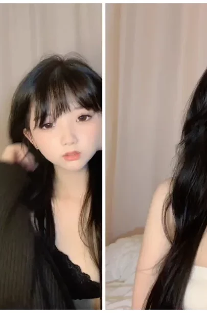 Screenshot 33 aus Amateur Japanerin masturbiert im POV — Petite im Lingerie im Schlafzimmer