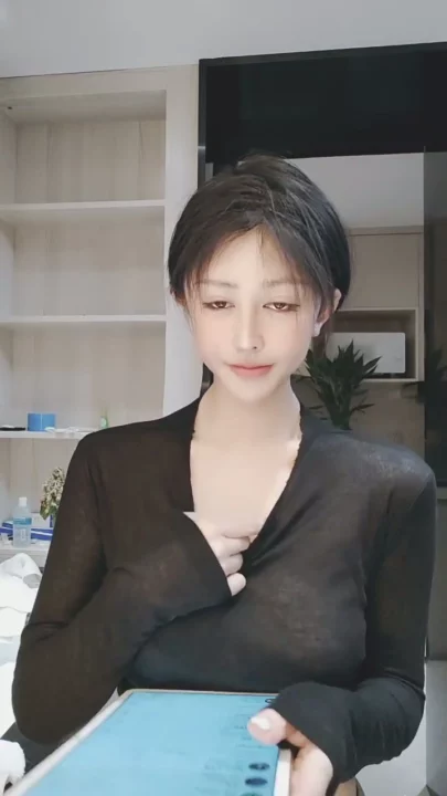 Screenshot 4 from Amateur Japanese Solo Tease — Petite Beauty in Lingerie and Sheer Tops