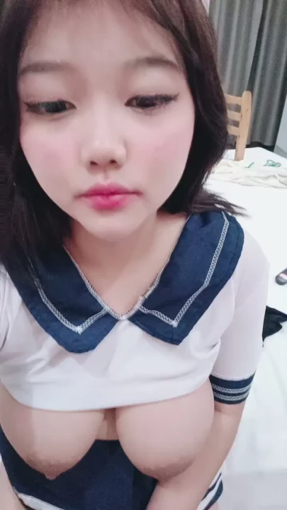 Screenshot 10 from Amateur POV Creampie — Big-Tits Schoolgirl Uniform with Face Shown