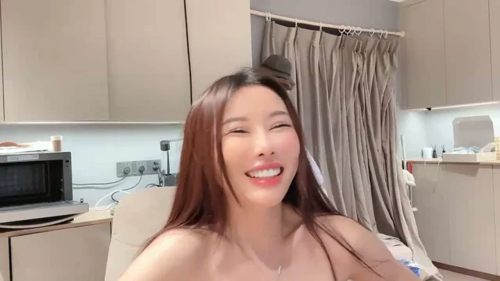 Screenshot 25 from Amateur POV Masturbation — Shaved Asian Beauty Squirts with Dildo in Lingerie
