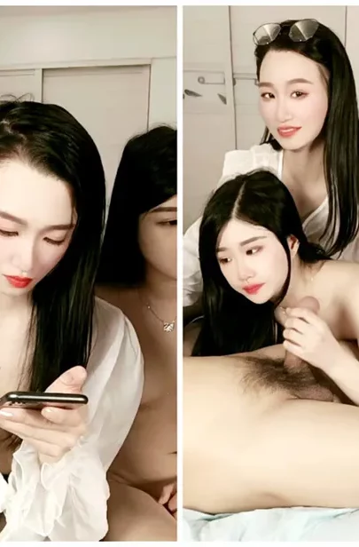 Screenshot 17 from Plan à trois amateur en POV — Deux sœurs asiatiques bien roulées chevauchent et sucent dans un hôtel