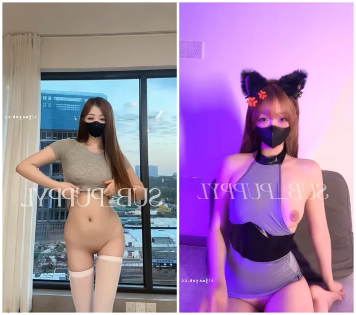 Amateur Threesome POV — Curvy and Slim Beauties in Stockings and Masks