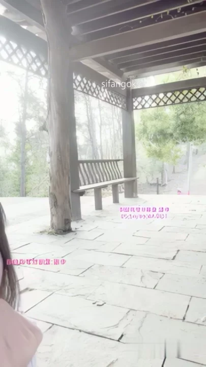 Screenshot 3 from Chinese Amateur Livestream Leak — Petite Beauty Nude in Park with Toys