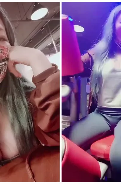 Screenshot 17 from Chinese Amateur Livestream Slut — Gym Selfie to Hotel Hookup Reveal