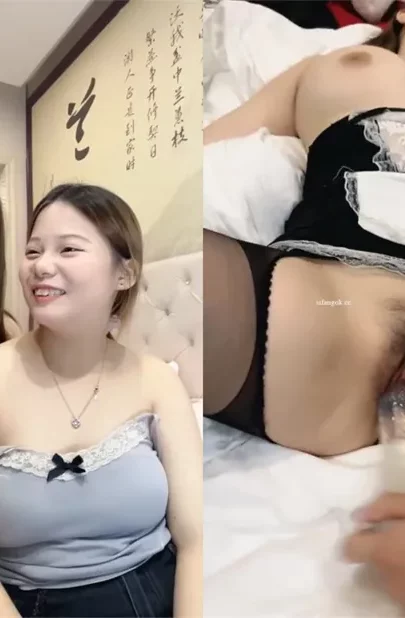 Screenshot 17 from Chinese Amateur POV Creampie — Big-Tits Doudou Moans in Lingerie and Stockings