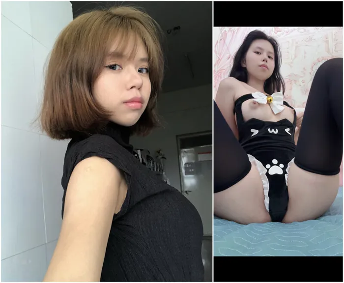 Chinese Amateur POV — Curvy Cat-Ear Babe Spread on Blue Sheets