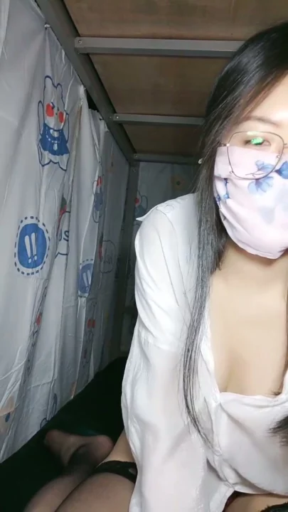 Screenshot 9 from Chinese Amateur POV Livestream — Solo Masturbation with Dildo and Stockings