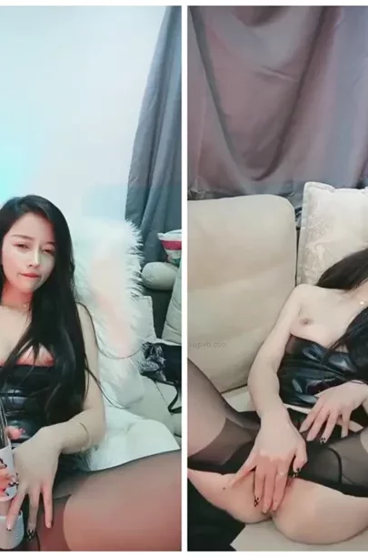 Screenshot 18 from Chinoise amateur POV — Petite lingerie masturbation avec gode et bas résille