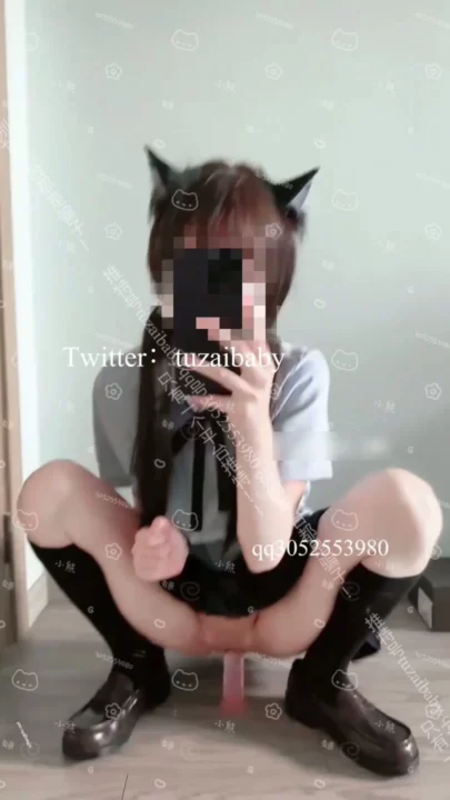 Screenshot 17 from Chinese Amateur POV — Schoolgirl Uniform Outdoor Tease with Stockings