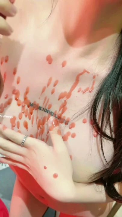 Screenshot 6 from Chinese Amateur Private Shoot — Xie Xiao’an Red Liquid Tease and Cumshot
