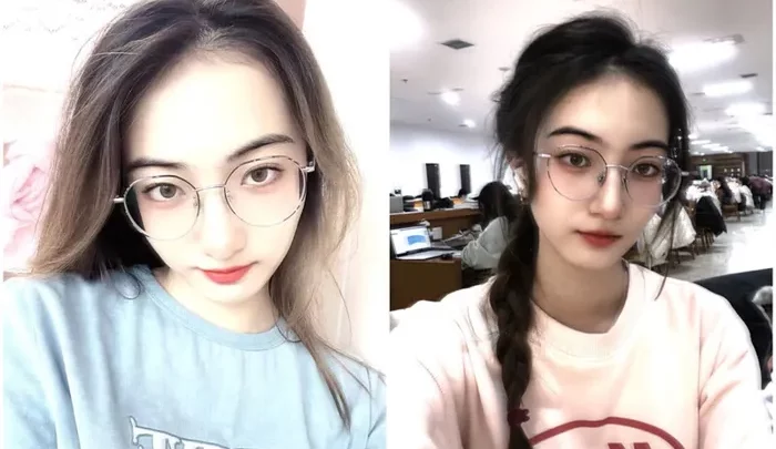 Screenshot 2 from Chinese Amateur Solo — Glasses Girl Mirror Self-Shot with Off-Frame Creampie