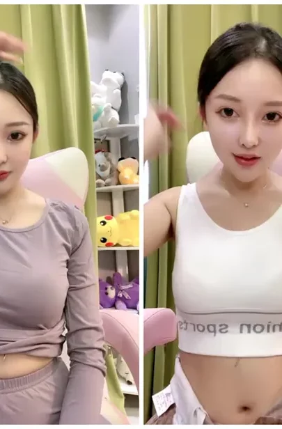Screenshot 17 from Chinese Amateur Solo — Long-Legged Model in Lavender Athletic Wear