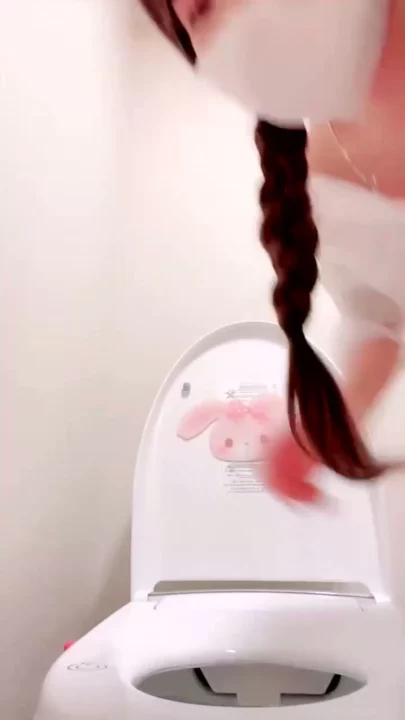 Screenshot 10 from Chinese Amateur Solo Masturbation — Bunny Ears and Face Mask with Dildo