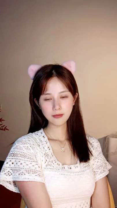 Screenshot 29 from Chinese Amateur Solo Masturbation — Petite Beauty with Cat Ears on Cam