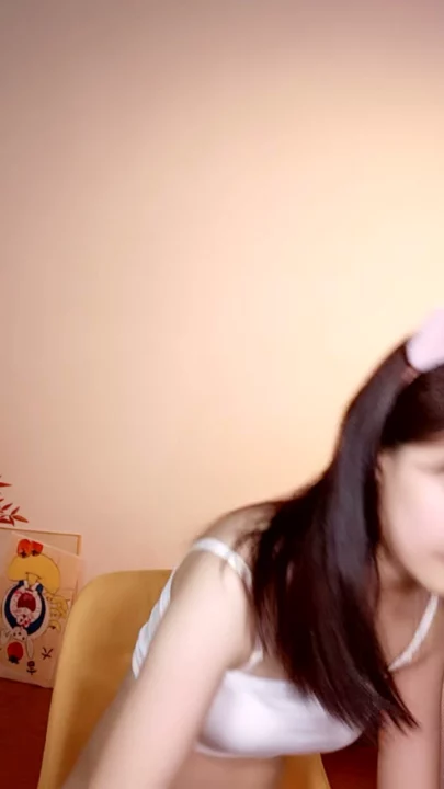 Screenshot 12 from Chinese Amateur Solo Masturbation — Shaved Pussy Self-Tease with Cat Ears