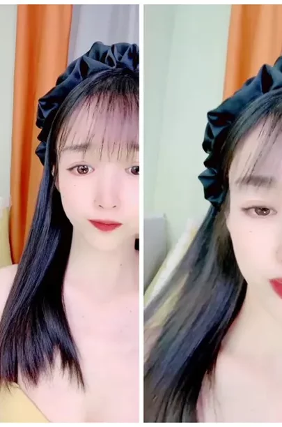 Screenshot 17 from Chinese Amateur Solo — Xixi Teases in Yellow Lingerie with Headband