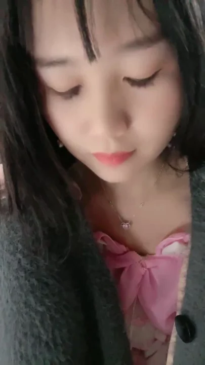 Screenshot 11 from Chinese Amateur Solo — Yuyu in Pink Lingerie and Fuzzy Cardigan