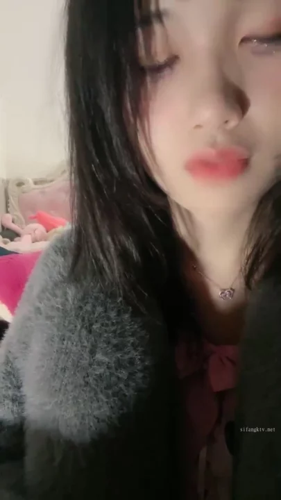 Screenshot 24 from Chinese Amateur Solo — Yuyu in Pink Lingerie and Fuzzy Cardigan