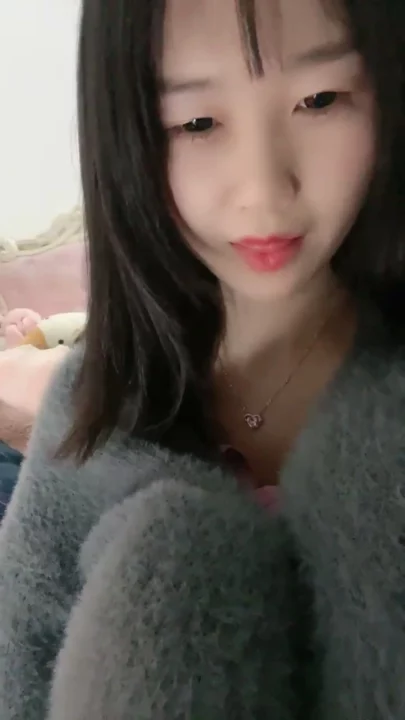 Screenshot 7 from Chinese Amateur Solo — Yuyu in Pink Lingerie and Fuzzy Cardigan