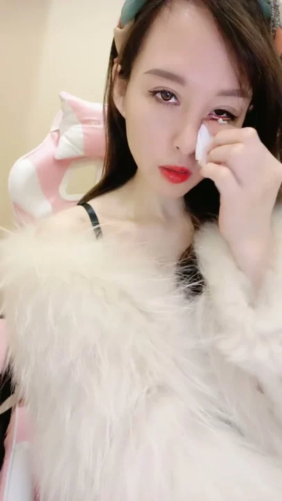 Screenshot 5 from Chinese Escort Lingerie POV — Petite Beauty Masturbates with Dildo on Pink Chair