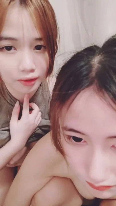 Screenshot 5 from Chinese Lesbian POV — Lele and Friend Scissoring with Dildo in Bedroom