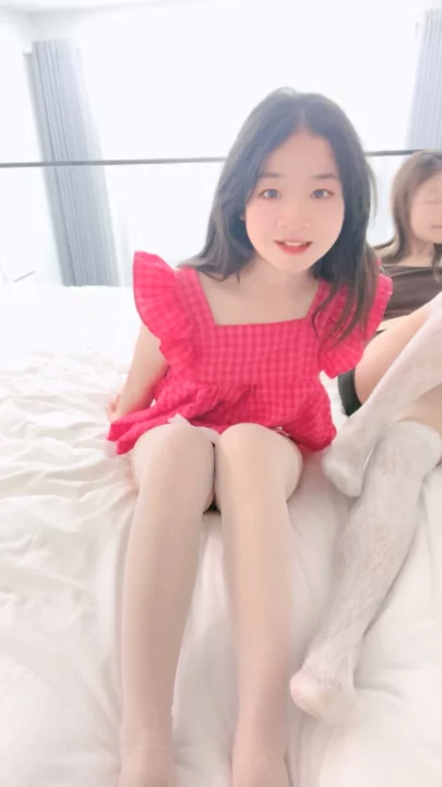 Screenshot 1 from Chinese Lesbian POV — Petite Babes in Stockings with Toys and Mutual Licking