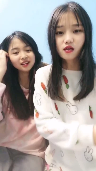 中国女同性恋POV — 双胞胎姐妹穿内衣直播自慰