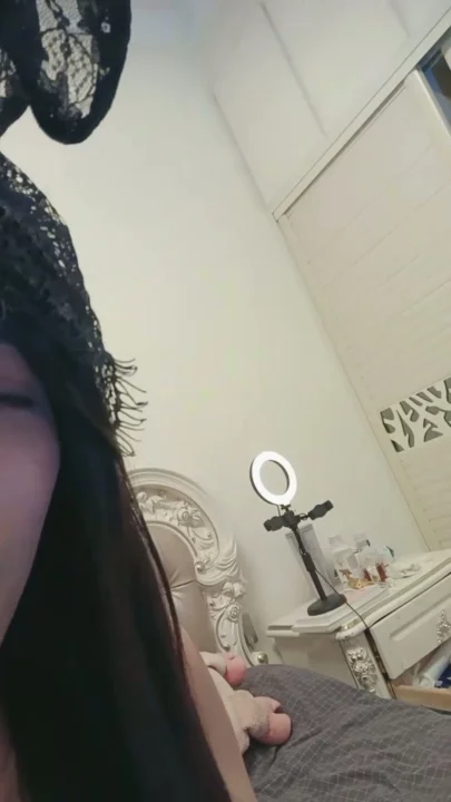 Screenshot 5 from Siarang Amatir Cina — Genit Pakai Lingerie Telinga Kelinci, Wajah Kelihatan