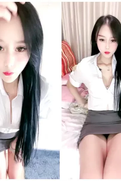 Screenshot 17 aus Chinesische Livestream Amateur POV — Kleine-Titten-Schönheit mit Dildo und Strumpfhosen — 114227