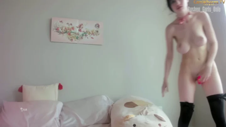 Screenshot 8 from Chinese Solo Masturbation — Petite Beauty with Dildo in Lingerie