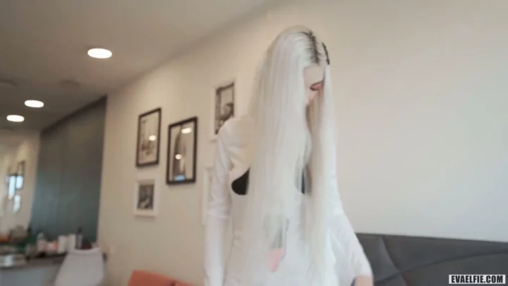 Screenshot 2 from European Amateur POV Uncensored — Platinum Blonde in White Shirt and Black Underwear