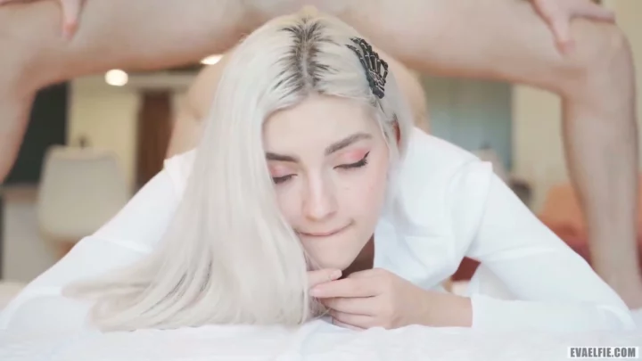 Screenshot 13 from European Amateur POV Uncensored — Platinum Blonde in White Shirt and Black Underwear