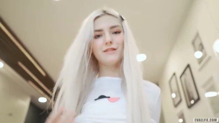 Screenshot 16 from European Amateur POV Uncensored — Platinum Blonde in White Shirt and Black Underwear