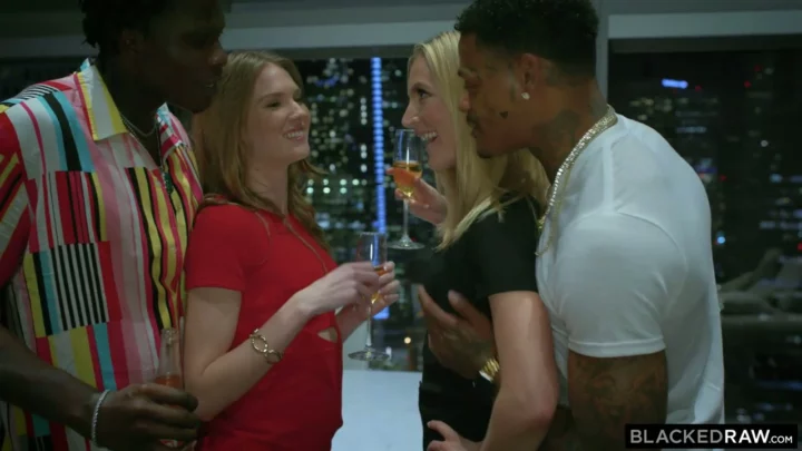 Screenshot 2 from European Interracial Gangbang — Uncensored POV with Blonde and Black Performers