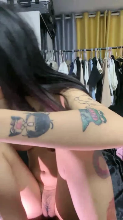 Screenshot 9 from FC2 Amateur POV Creampie — Tattooed Beauty Fucks Hard with Dildo [FC2-PPV-42450]