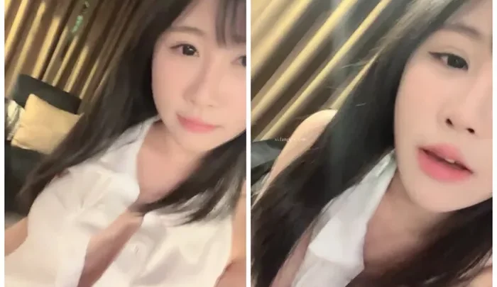 Screenshot 1 from FC2 PPV Solo Masturbation — Petite Feifei Faces Camera in Satin Blouse