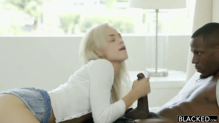 Screenshot 4 from Interracial POV Creampie — European Blonde Fucked Hard by Black Partner